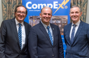 Left to Right:  Jon Graham - Chief Executive JTL, Martin Jones – Operations Manager CompEx, Steven Bratt – Chair of CompEx
