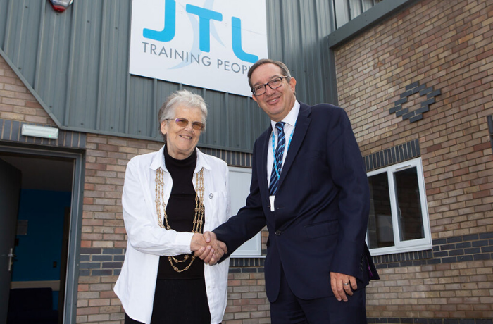 The Right Honourable, the Lord Mayor, Councillor Janet Looker and JTL's Chief Executive, Jon Graham