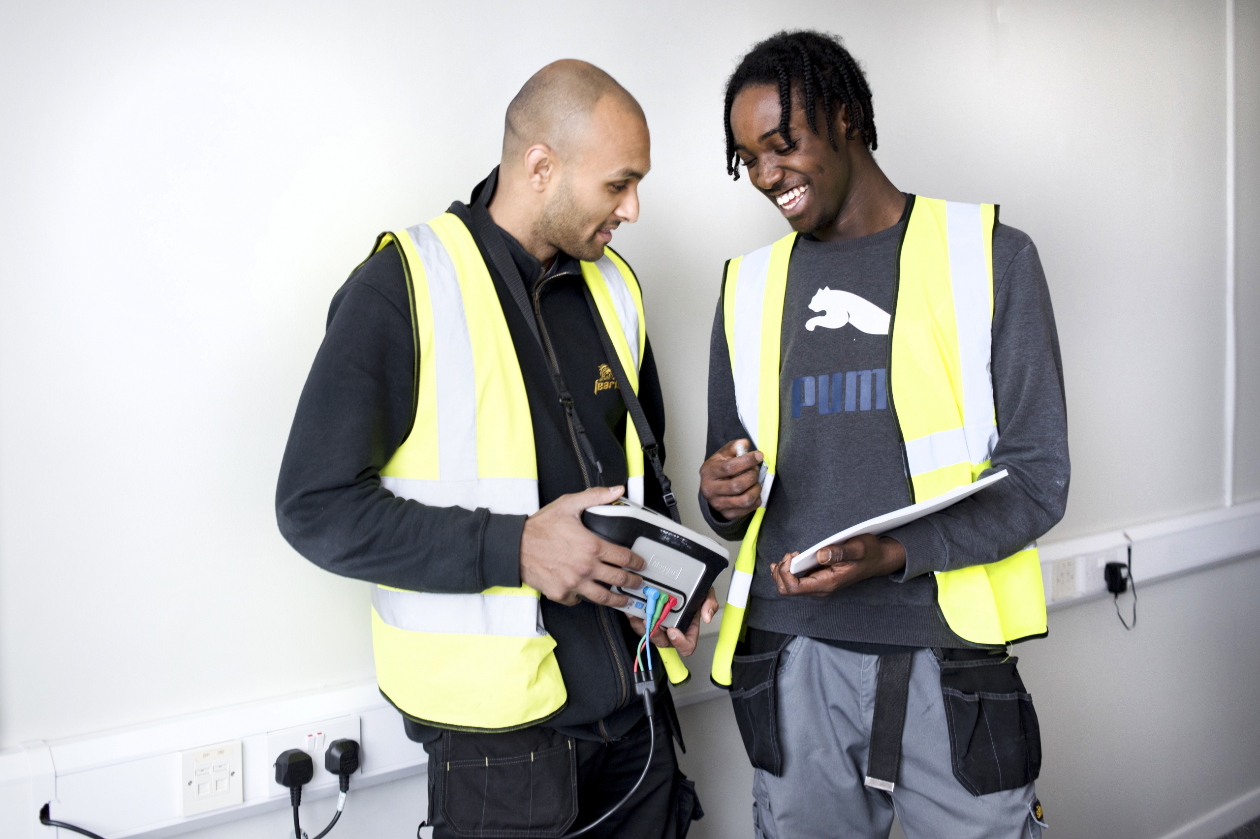 BAME apprentices laughing
