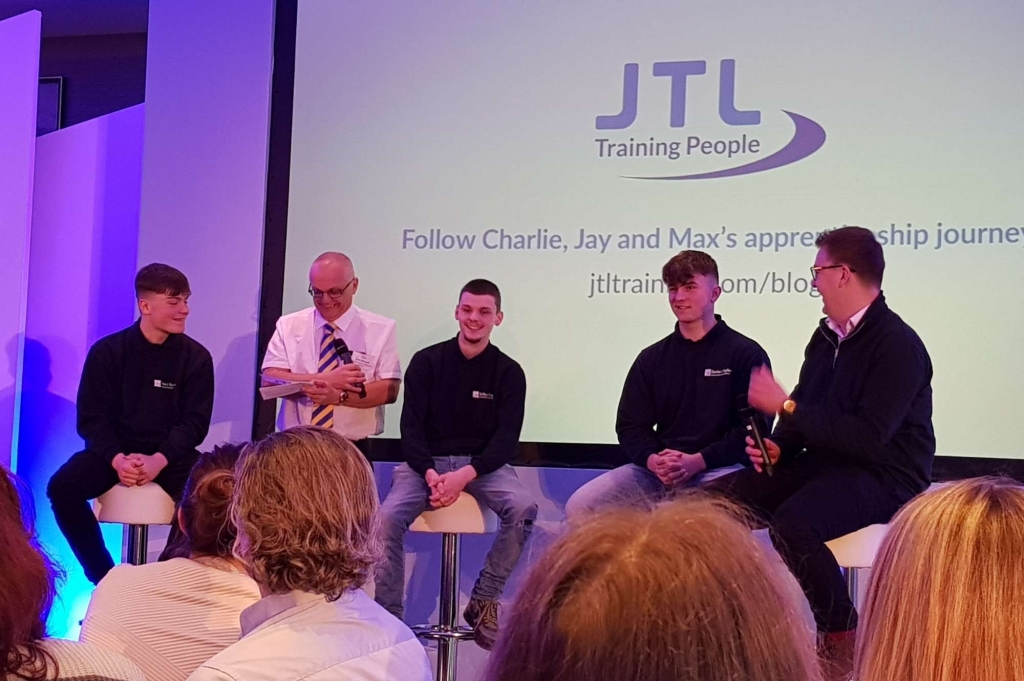 Darke & Taylor apprentices speaking at JTL staff conference
