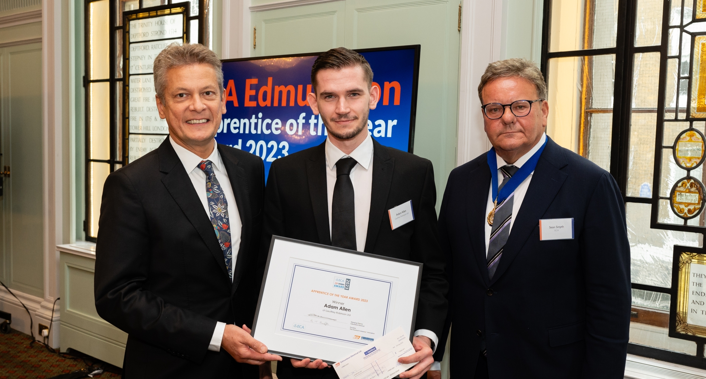 Adam Allen Wins ECA Edmundson Apprentice of the Year Award 2023