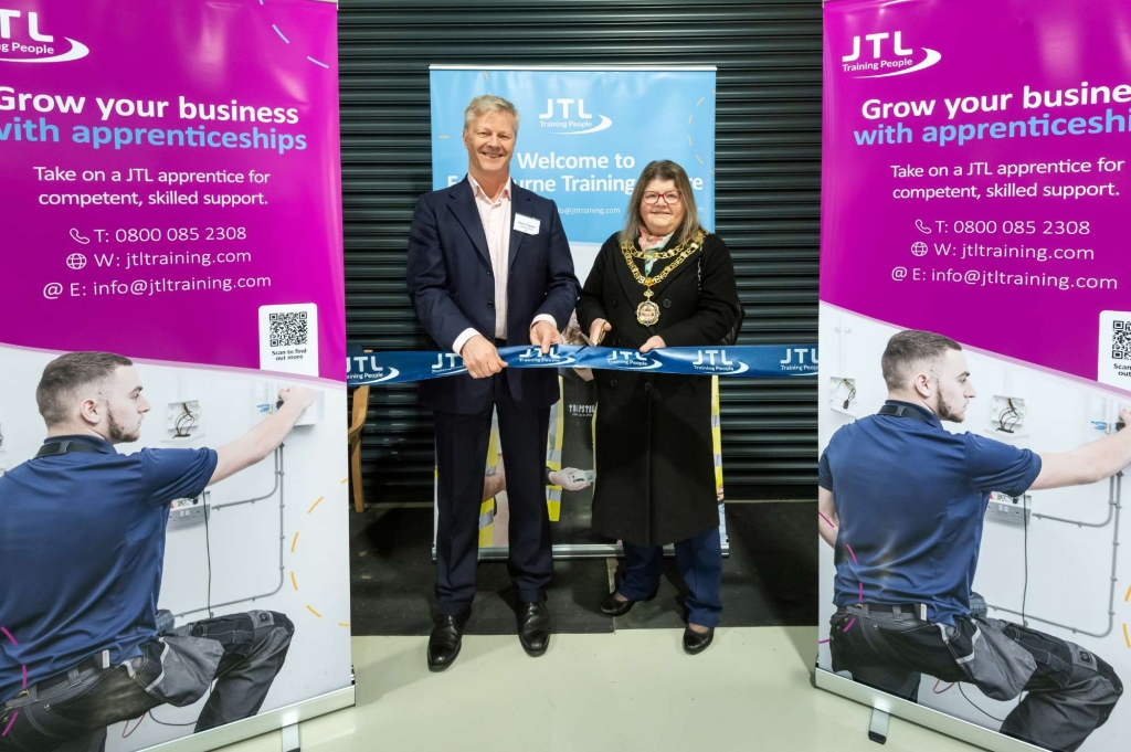 JTL's CEO, Chris Claydon with the Mayor of Eastbourne, Councillor Candy Vaughan